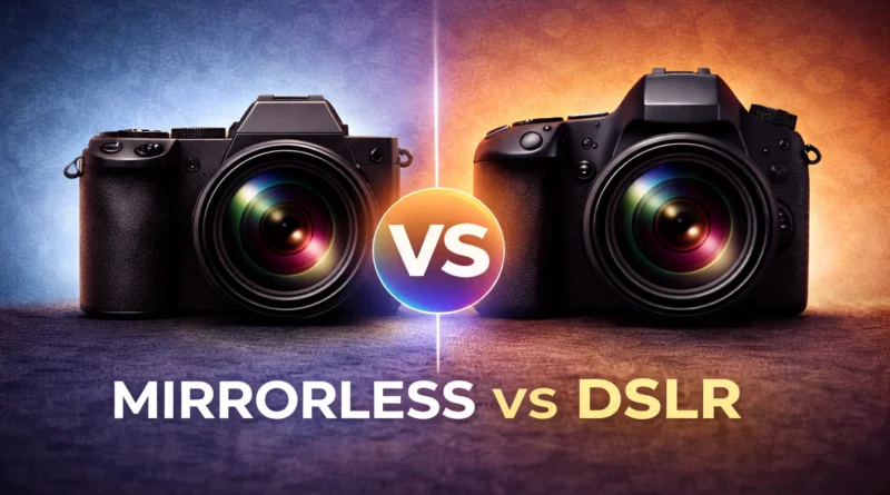 Mirrorless vs DSLR camera comparison for beginners in 2026